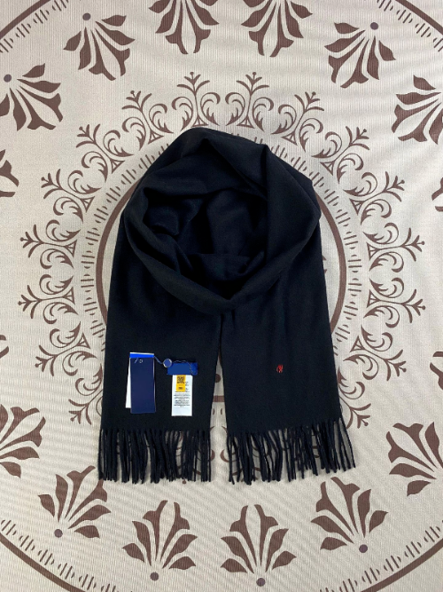Lauren Ralph Lauren Embroidered Fringe Scarf