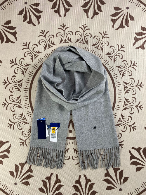 Lauren Ralph Lauren Embroidered Fringe Scarf