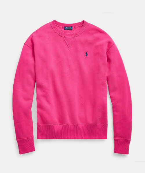 Pink cardigan with a Bblack logo on a white background