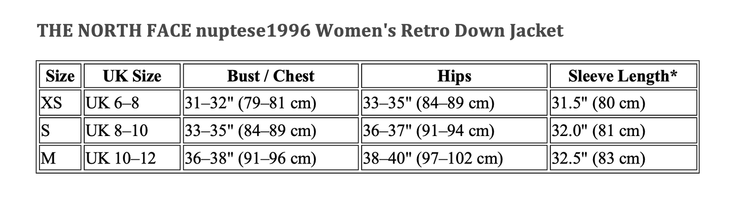 The Northface Enuptese 1996 women - Retro down jackets sizes