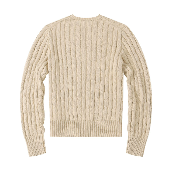 Womens Ralph Lauren Cable Knit Jumper -Brown color