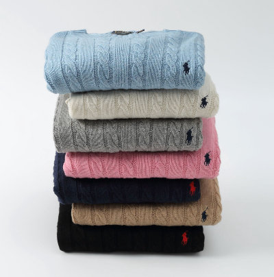 Stocks of Womens Ralph Lauren Cable Knit Jumper with different color