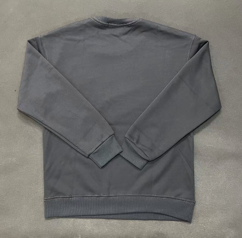 Gray sweatshirt on a gray background