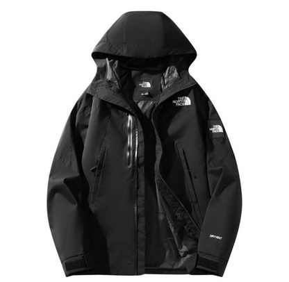The North face Hooded outdoor jacket in black and  