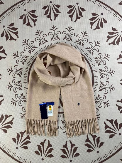 Lauren Ralph Lauren Embroidered Fringe Scarf