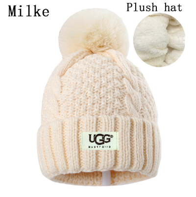 UGG Plush Beanie Hats Women