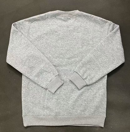 Gray sweatshirt on a dark gray background