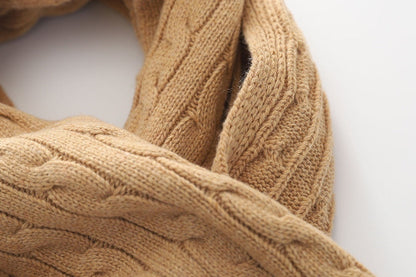 Close up of brown Scarf on white background
